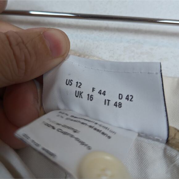 Akris Punto Frankie Ivory Seam Front Slim Leg Cropped Dress Pants Size 12 - Picture 7 of 8